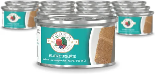Vista 17 de Fromm Four-Star Nutritionals - Comida húmeda de primera calidad en paté de carne y venado para gatos, receta de carne de res, caja de (12) latas