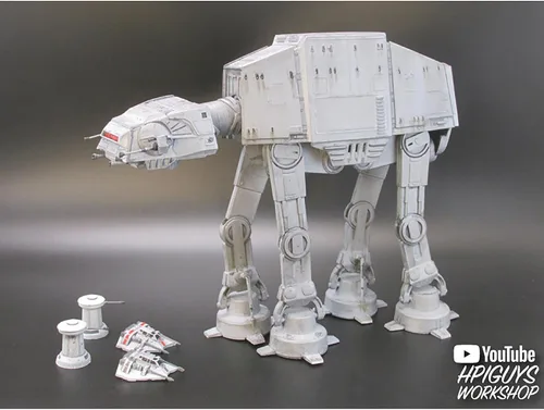 Vista 9 de MPC Star Wars: El Imperio contraataca AT-AT 1:1000 Kit de modelo a escala 1:1000