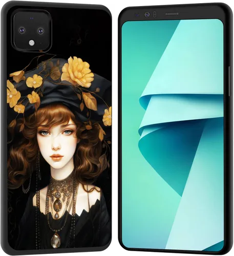 Vista 100 de Funda para Pixel 4 XL, funda de goma de silicona suave a prueba de golpes, funda protectora de cuerpo completo para Google Pixel 4 XL, ciervo