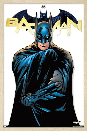 Vista 7 de Trends International DC Comics Batman Feature Series - Póster de pared, 22.4 pulgadas de largo x 14.7 W, versión enmarcada de madera de granero