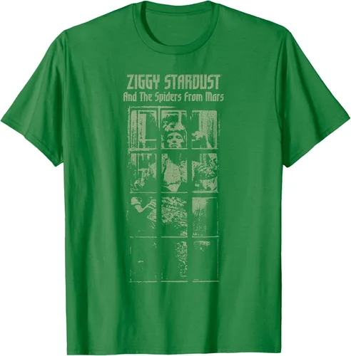 Vista 5 de David Bowie - Camiseta And The Spiders From Mars Faded, Negro