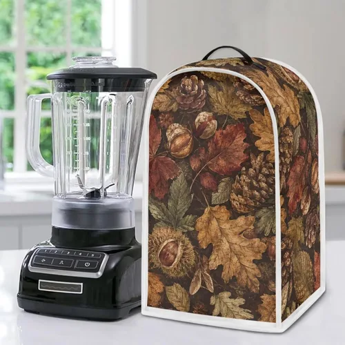 Vista 5 de Talayituse Cubierta antipolvo para licuadora con estampado de nueces, cubierta de protección de huellas dactilares para batidora de pie o máquina