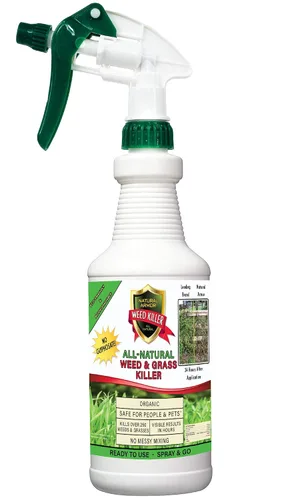 Vista 10 de Natural Armor Fórmula concentrada totalmente natural para matar malezas y hierbas. No contiene glifosato (320 onzas, 2.5 galones) Funciona