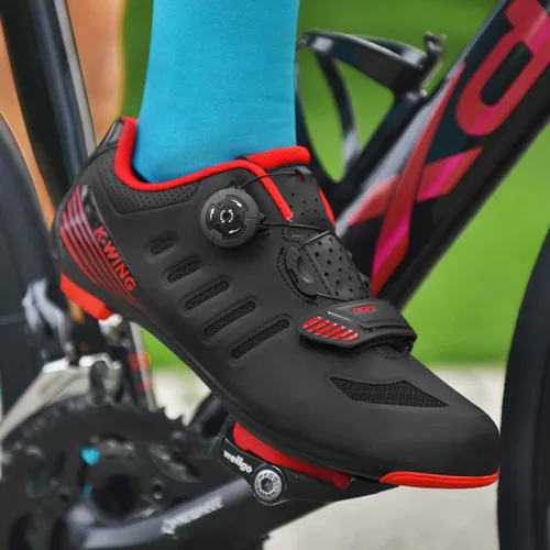 Vista 8 de Zapatos de ciclismo unisex compatibles con Pelaton para interiores, zapatos de bicicleta de carretera, zapatos de bicicleta de montaña para hombres