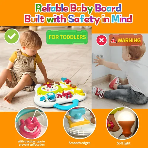 Vista 5 de Montessori - Tabla de actividades sensoriales para bebés de 1 a 3 años