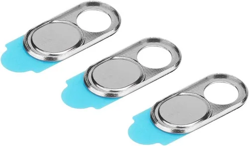 Vista 10 de Zopsc Cubierta para cámara web, 3 piezas, cubierta de lente de metal ultrafina, seguridad anti-hacker, adecuada para teléfonos inteligentes