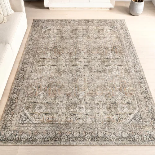 Vista 27 de nuLOOM Aether - Alfombra de área con medallón marrón, 8 x 10 pies Éter Marrón