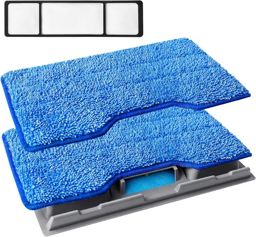 Vista 14 de KEEPOW Recambios de paños de fregona reutilizables Compatibles con Shark VACMOP VM252 VM200 VM401 VM180 VM252GN VC205 VM250 Aspiradora sin cable
