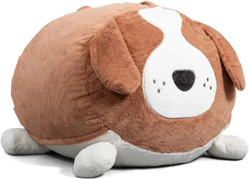 Vista 40 de Big Joe Fuf Silla Puf de Espuma de 5 Pies de Tamaño Extra Grande con Funda Extraíble para Niños, Adolescentes, Adultos, Onyx Lenox, Poliéster Tejido