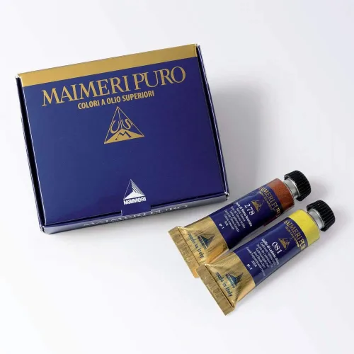 Vista 2 de MAIMERI Puro Fine Art - Juego de pintura al óleo, 5 colores surtidos, ideal para artistas profesionales y estudiantes