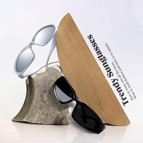 Vista 6 de JASPIN Y2K Gafas de Sol Envolventes para Mujeres y Hombres, Plata, Ovaladas, de Moda, Deportivas, con Protección UV A1/Negro+plateado+gris