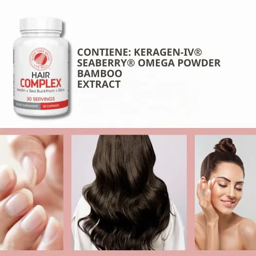 Vista 3 de Silver Fern Hair Complex - Suplemento capilar para promover un cabello sano
