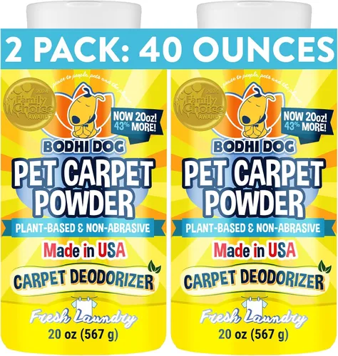 Vista 10 de Bodhi Dog Natural Carpet - Desodorante en polvo para alfombras – Eliminador de olores secos de mascotas y removedor de olores de orina – Afloja