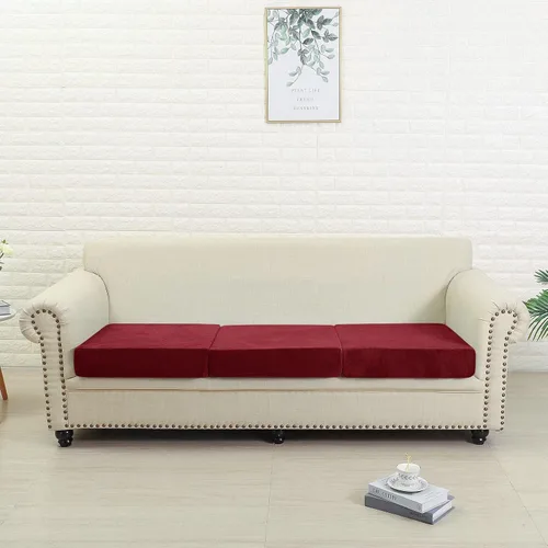 Vista 16 de Jonuiony Funda universal para sofá resistente al desgaste, fundas de terciopelo elástico para cojines separados para sofá, fundas de sofá