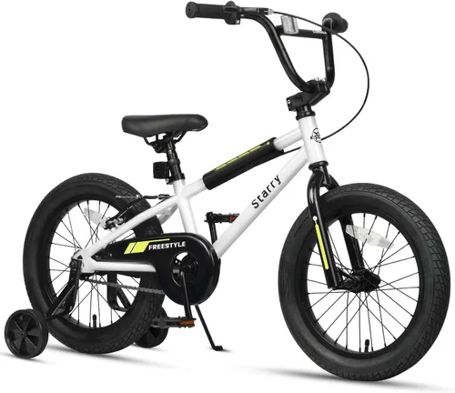 Vista 34 de cubsala Bicicleta para niños de 12, 14, 16, 18 pulgadas, estilo BMX, con ruedas de entrenamiento, freno para niños de 2 a 10 años, varios