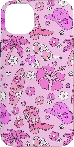 Vista 15 de iPhone 16 Coastal Cowgirl Estética Rosa Cowgirl Hat Cowboy Boots Boho Case