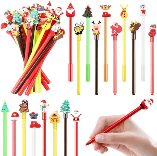 Vista 9 de SANNIX 20 bolígrafos de tinta de gel de dibujos animados, a granel, varios estilos, novedosos bolígrafos de escritura para niños, regalo, escuela