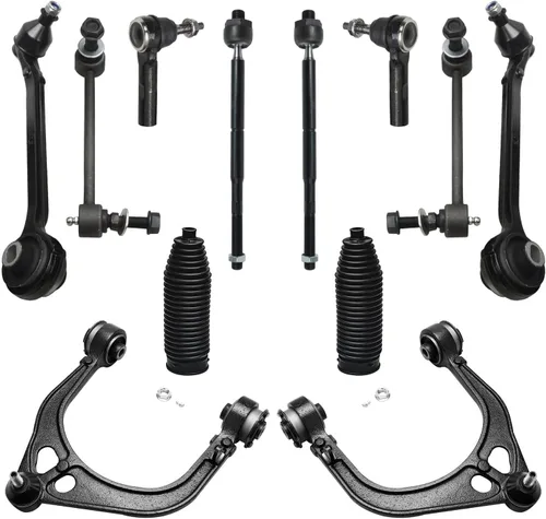 Vista 33 de Detroit Axle - Kit de extremo delantero para Hyundai Sonata XG350 XG300 Kia Optima, 2 brazos de control superiores con juntas de bola, 2 brazos