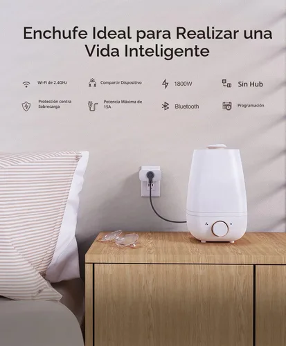 Vista 5 de Paquete de 4 enchufes inteligentes Treatlife que funcionan con Alexa y Google Home, temporizador programable resistente de 7 días, salida