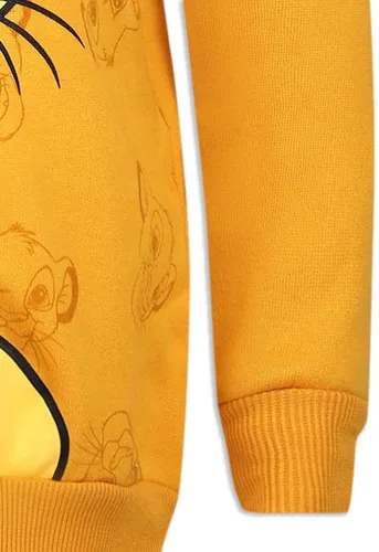 Vista 6 de Disney Lion King Simba - Sudadera con capucha para niños pequeños y pequeños, color naranja