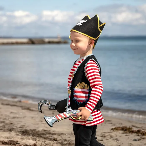 Vista 5 de Liontouch - Pistola pirata - Captain Red Stripe - Edad 3-8 años Juguete de espuma de juego de simulación para niños y niños pequeños con motivo