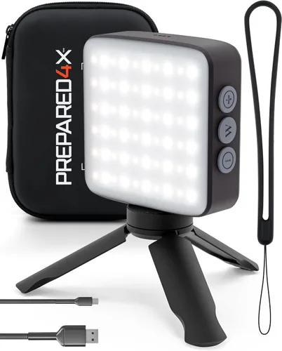 Vista 9 de P4X - Linterna colgante con iluminación ajustable brillante y cálida, linterna de emergencia con carga USB-C, luz de campamento recargable