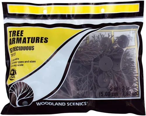 Vista 2 de Woodland Scenics TR1121 Armaduras de árbol caducifolio 2"-3