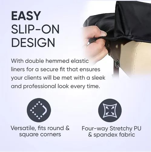 Vista 6 de Funda de vinilo para mesa de masaje (beige)