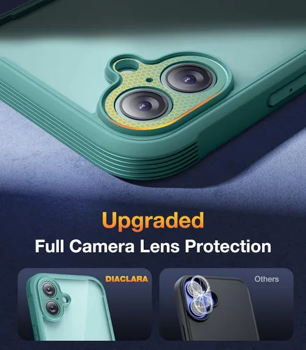 Vista 12 de DIACLARA - Funda transparente compatible con iPhone XR 6.1 pulgadas 2018