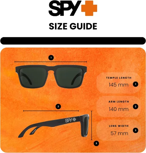 Vista 4 de Spy Gafas de sol cuadradas para hombre y mujer + paquete con kit de gafas de accesorios