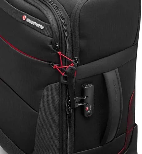 Vista 2 de Manfrotto Reloader Air-55 Pro Light Camera Roller Bag para videocámaras, DSLR, cámaras reflejas profesionales, capacidad para hasta 2 cuerpos
