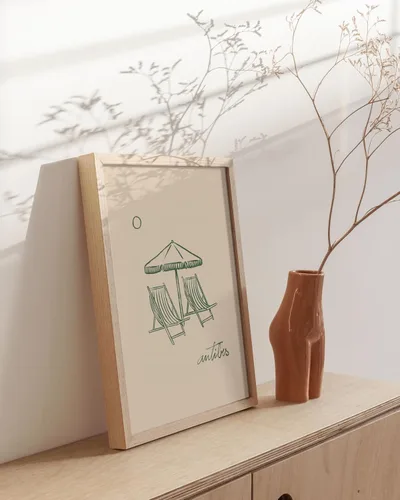 Vista 5 de HAUS AND HUES Coastal Vibes - Arte para pared de playa y póster de surf - Decoración marina para dormitorios, arte para pared de paisaje marino