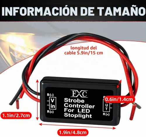 Vista 6 de Purishion 2 módulos controladores para flash de 24W para luz de freno LED de 12-30V