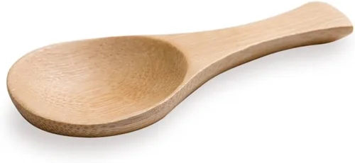 Vista 2 de Restaurantware Cucharas de degustación de bambú de 3.5 pulgadas x 1.75 pulgadas, 100 cucharas de degustación de madera tallada, mini cucharas