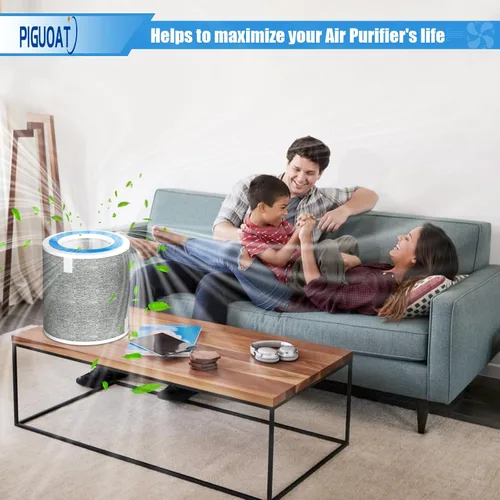 Vista 6 de Paquete de 2 filtros HP102 compatibles con Shark HP152 HP102PET HC452 HC450 HC450C HC451 HC452C HC455 HP100 HP100C HP102C HP105