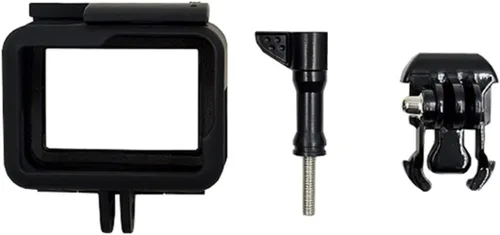 Vista 5 de Carcasa transparente para GoPro Hero 5/6/7, carcasa protectora de esqueleto, con hebilla de liberación rápida, tornillo de pulgar largo y tapa