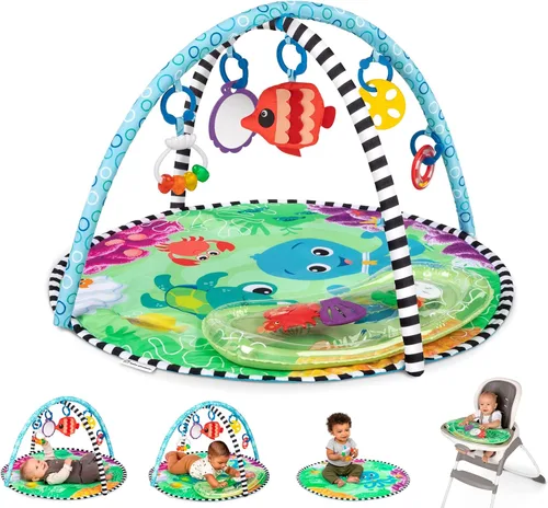 Vista 18 de Baby Einstein Discovery Garden - Alfombrilla y espejo para el tiempo boca abajo, de 0 a 6 meses, multisensorial