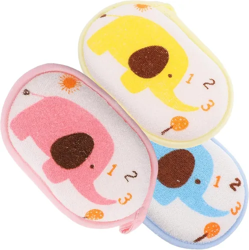 Vista 5 de FOMIYES Esponja de baño para bebé, esponja de baño, esponja de baño, esponja de lufa, esponjas de baño para ducha, toalla de baño, cepillo de espuma