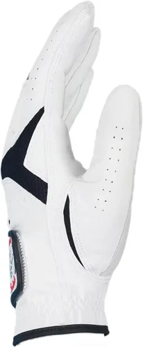 Vista 13 de Guantes de golf para hombre, cuero sintético de alta calidad, agarre estable, paquete de dos
