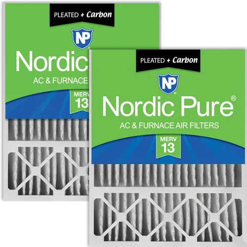 Vista 12 de Nordic Pure 20 x 25 x 5 (tamaño real: 19 3/4 x 24 3/4 x 4 3/8) Lennox X6673 X6675 Filtro Merv 8 de repuesto para reducción de olores 2