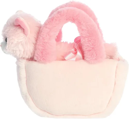Vista 6 de Aurora Fashion Fancy Pals Pastel Rainbow - Gatito de peluche - Compañeros sobre la marcha - Accesorios elegantes - Rosa 7 pulgadas