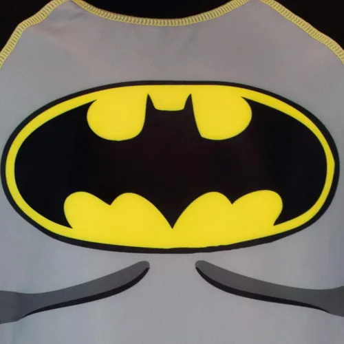 Vista 2 de DC Comics Traje de baño Batman para niños, Negro
