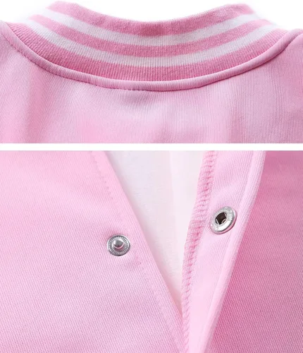 Vista 4 de ACEFAST INC Chaqueta de béisbol Varsity para hombre, chaqueta casual estilo bombardero, cortavientos, chaqueta ligera