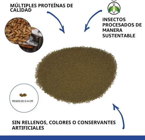 Vista 2 de Fluval Bug Bites Betta Fish Food, gránulos para peces pequeños a medianos, 1.05 onzas.