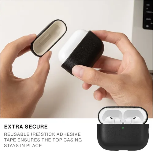 Vista 5 de Native Union (Re) Funda clásica para AirPods Pro 3, materiales reciclados y resistentes de primera calidad, protección duradera, compatible con Negro