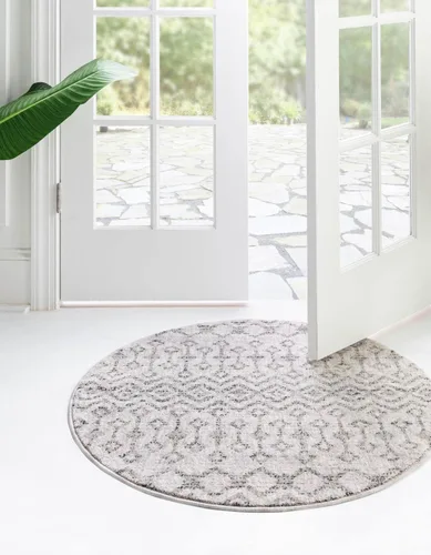 Vista 17 de Unique Loom Eco Trellis Collection - Alfombra de área, nativa (rectangular 2 pies 0 pulgadas x 3 pies 0 pulgadas, gris carbón/azul claro)