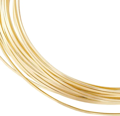 Vista 9 de BENECREAT Alambre de latón cuadrado de 16.4 pies – Alambre de cobre dorado medio duro calibre 15 para fabricación de joyas, cuentas y trabajo