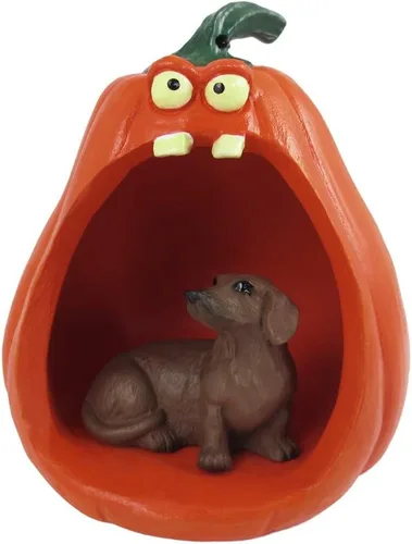 Vista 186 de Conversation Concepts Figura de Corgi galés de Halloween y calabaza Welsh Corgi Pembroke