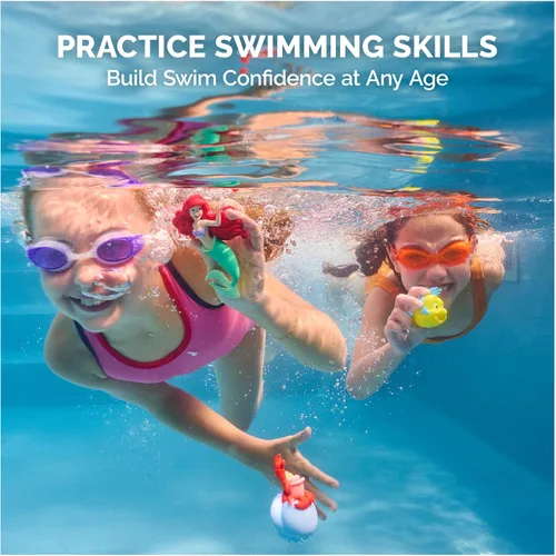 Vista 5 de SwimWays Disney - Juguete de piscina de personajes de buceo The Little