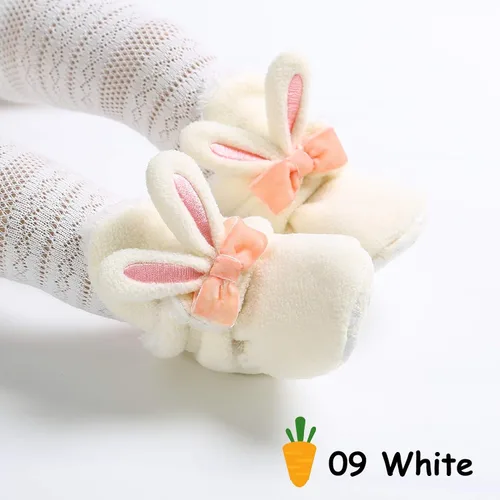 Vista 3 de TIMATEGO - Pantuflas tipo botines de felpa con suela antideslizante para recién nacidos, bebés, niños y niñas